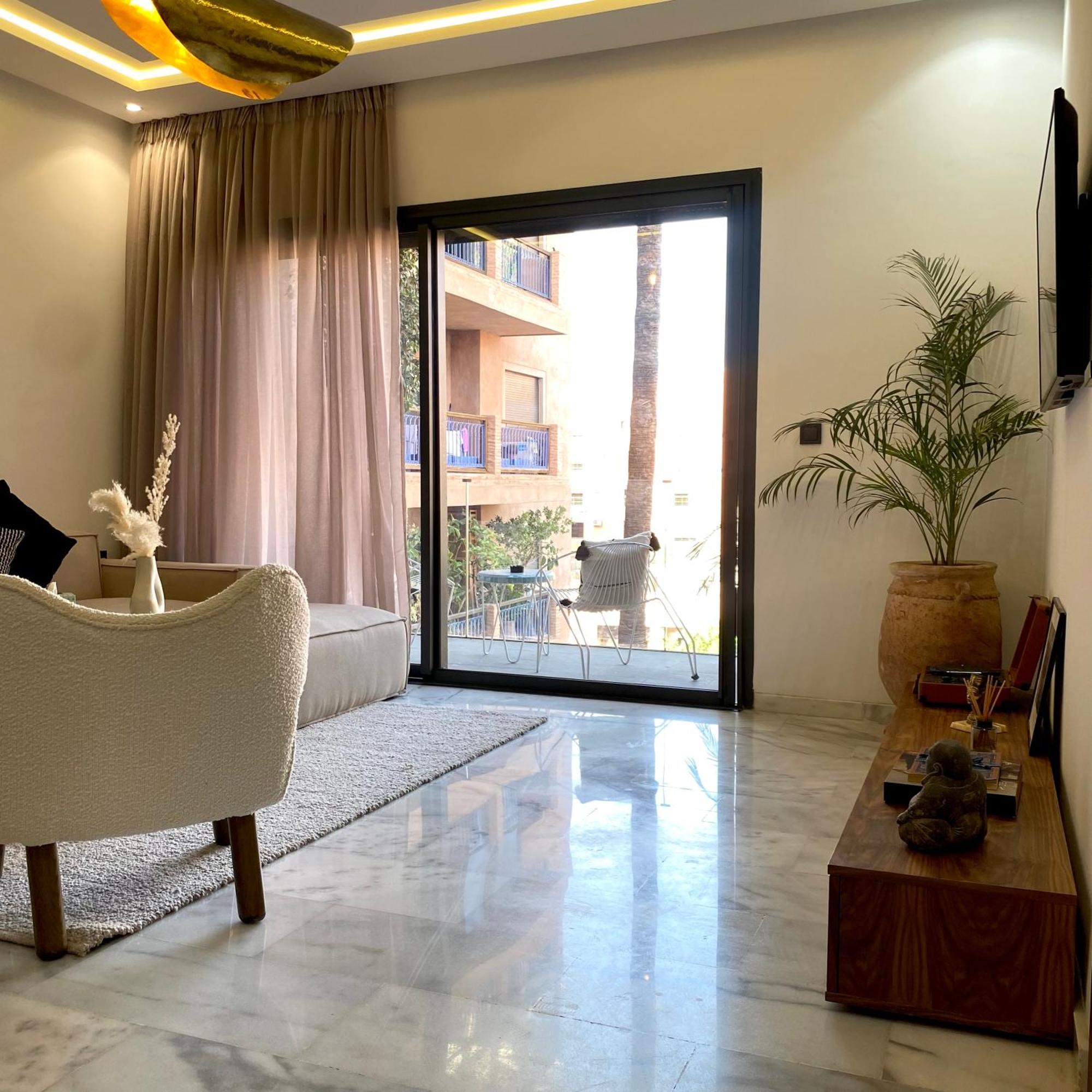 Rooftop Pool, Bright & Cozy Apartment In City Center Marrakesh Eksteriør billede