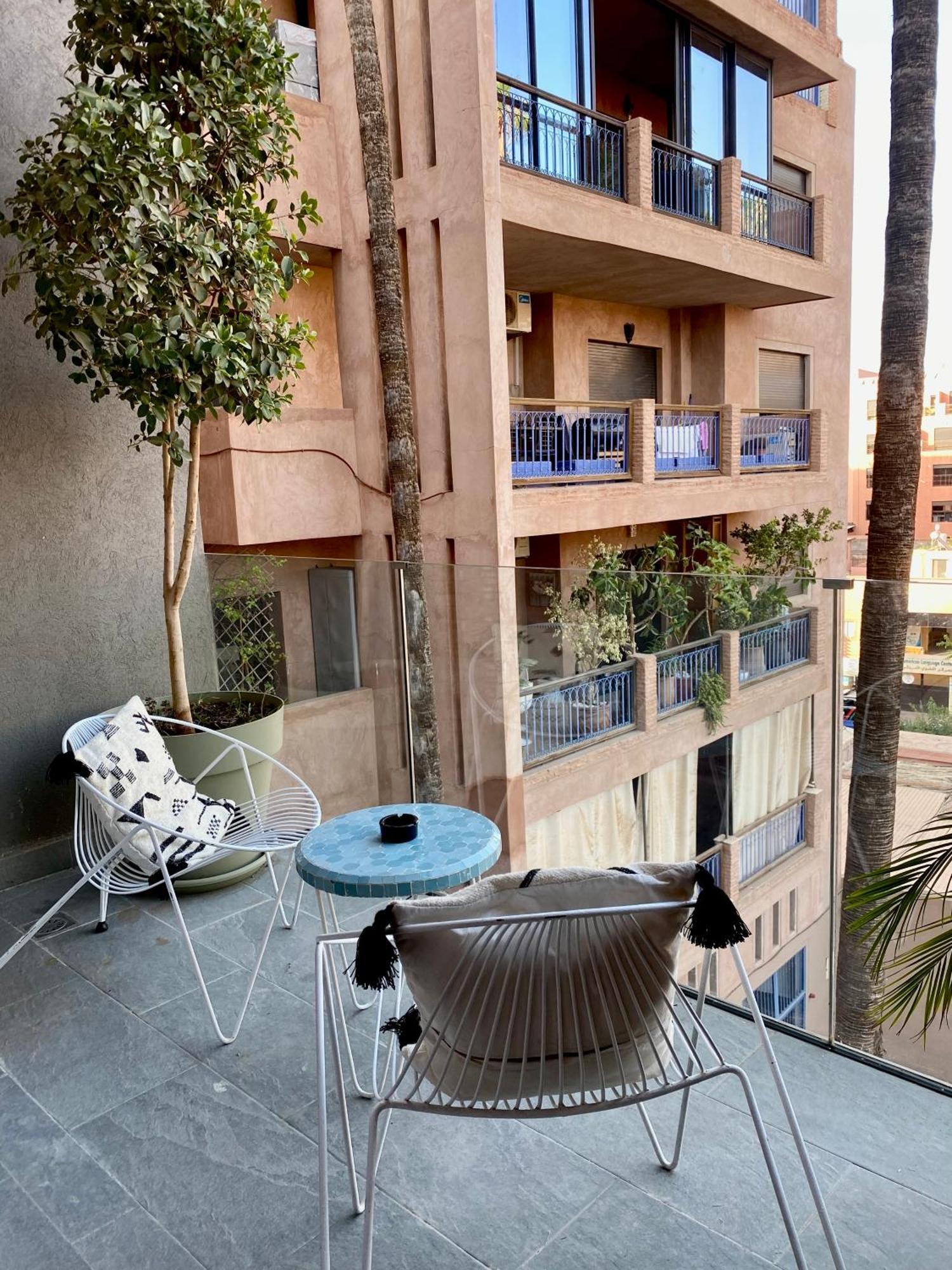 Rooftop Pool, Bright & Cozy Apartment In City Center Marrakesh Eksteriør billede
