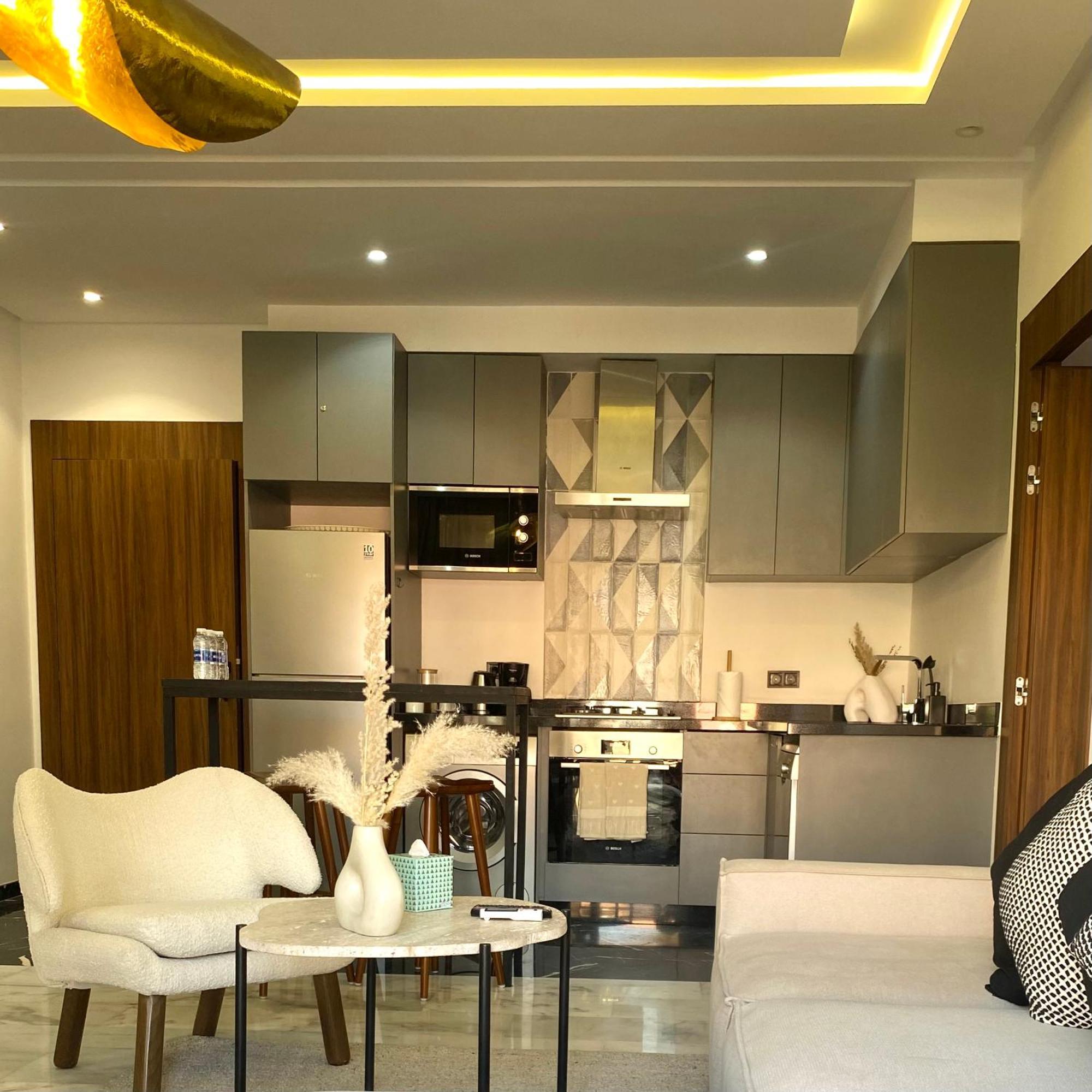 Rooftop Pool, Bright & Cozy Apartment In City Center Marrakesh Eksteriør billede